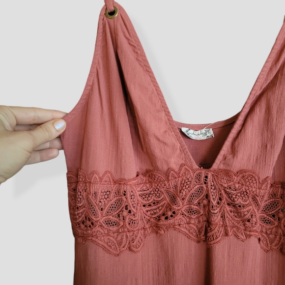 INTAMATELY FREE PEOPLE Eyes on You Bodycon Mini Dress Terra Cotta - Picture 5 of 12